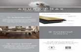 The Anatomy of Adura MAX - Virtually Anywhere · ScratchResist ™ Urethane With Aluminum Oxide wearlayer Best of the Best Styles & Designs HydroLoc Core Ultra-Quiet Pad ScratchResist™