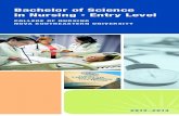 Bachelor of Science in Nursing Entry Level · Bachelor of Science in Nursing • Entry Level COLLEGE OF NURSING NOva SOUthEaStERN UNIvERSIty 2012–2013. 1 As you plan or consider