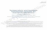 Temperature and humidity monitoring systems for transport ... · QAS/14.598 Supplement 15 WHO Vaccine Temperature and humidity monitoring systems for transport operations Technical