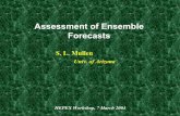 Assessment of Ensemble Forecasts - ECMWF · Assessment of Ensemble Forecasts S. L. Mullen Univ. of Arizona HEPEX Workshop, 7 March 2004