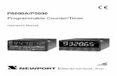 P6000A/P5000 Programmable Counter/Timer Manual · P6000A/P5000 Programmable Counter/Timer Operator’s Manual NEWPORT Electronics,Inc.