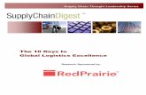 SCDigest Global Logistics Excellence 4 · manufacturing to delivery, involving multiple governments, companies and third party service providers. ... The 10 Keys to Global Logistics