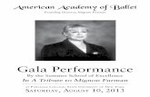 American Academy of Ballet · American Academy of Ballet Founding Director, Mignon Furman Gala Performance By the Summer School of Excellence In A Tribute to Mignon Furman AT PURCHASE