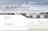 Clean Energy Investment in Developing Countries · ENE Empresa Nacional de Electricidade ESKOM Electricity Supply Commission of South Africa FDI foreign direct investment GEF global