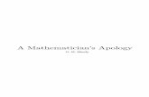 A Mathematician's Apology - Faculty of mss/misc/A Mathematician's   · A Mathematician’s