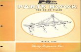 Ferguson BO-20 Tiller - 1949 Parts Book - N Tractor Club BO-20... · BO-20 TILLER PARTS LIST I DESCRIPTION FIG. 2 - TINE ASSEMBLY - FRONT TINE assembly - front - consists of items