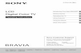 Sony KDL46BX420 BRAVIA BX420 Series LCD HDTV Manualstatic.highspeedbackbone.net/pdf/Sony KDL46BX420 BRAVIA BX420... · If you have mono equipment, connect its audio output port to