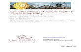 Examination of Visual and Vestibular Function in the Home ... · Visual and Vestibular Exam in Home Health Wrisley and ZirgesCSM 2016 2 Orientation of Semicircular Canals Baloh RW,