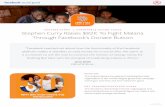 Steph Curry Birthday Fundraiser · Stephen Curry Raises $82K To Fight Malaria Through Facebook’s Donate Button MISSION The United Nations Foundation’s Nothing But Nets organization
