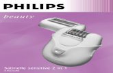 Satinelle sensitive 2 in 1 - Philips · The combination of the well-proven epilating disc system with the newly designed pain softener is a revolution in epilation. The Satinelle
