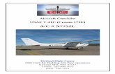 Aircraft Checklist USAF T-41C (Cessna 172E)kirtlandflightcenter.org/wp-content/uploads/T-41C...Aircraft Checklist USAF T-41C (Cessna 172E) A/C # N7752L Kirtland Flight Center 3400