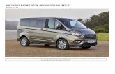 NEW TOURNEO & KOMBI CUSTOM - ford.ie · NEW TOURNEO & KOMBI CUSTOM - ORDERING GUIDE AND PRICE LIST Effective from Jan 1st, 2019