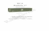 RCA Radiola 17 17 Service Notes.pdf · RCA Radiola 17 SERVICE NOTES RCA Radiola 17 First Edition—Nov. 1927 R17—1 Radio Corporation of America SERVICE DIVISION OF THE PRODUCTION