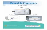 MP-Autoclaves-26422-208-0-0305-Portuges · LED Door (21L e 12LX) - Indica se a porta est ... Ao atingir a temperatura de esterilização o display indicará Steriliz, indicando a