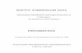 SOFTIC SYMPOSIUM 200182%94h... · SOFTIC SYMPOSIUM 2001 Information Distribution and Legal Protection in Cyberspace - In Search of a New System - PROCEEDINGS Tuesday, November 20