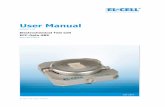 User Manual - EL-CELL - electrochemical test equipment · Do not overtighten the thrust ... User Manual ECC -Opto SBS –Release 1.23 Page 12 of 17 6 Spare parts SBS sapphire window