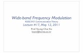 Wide-band Frequency Modulation - contents.kocw.netcontents.kocw.net/KOCW/document/2011/korea/koyoungchai/lecturenote... · • Carson’s rule is simple but unfortunately it does