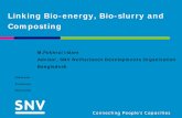 Linking Bio-energy, Bio-slurry and Composting · Bio-slurry is the decompose product produced from organic materials in a reduction process in presence of anaerobic microbes in the