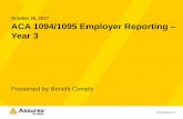 October 26, 2017 ACA 1094/1095 Employer Reporting – Year 3 … · • Slides can be printed from the webinar control panel – expand the “Handouts” section and click the file