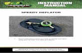 INSTRUCTION MANUAL - ironman4x4.com · SPEEDY DEFLATOR • These instructions show you how to deflate your tyres using your Ironman 4x4 Speedy Deflator. INSTRUCTION MANUAL IMPORTANT: