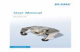 User Manual - el-cell.com · Manual ECC -Opto Std 6 Alternative assembly modes Optionally, the ECC-Opto-Std can be used with an electrode strip as the working electrode. This can