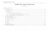 UART-B1 User Manual - docs-emea.rs-online.com · The UART-B1 module is an expansion of the RFID B1 module - the second in an evolving family of 13.56 MHz sub assemblies from Eccel