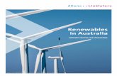 Renewables in Australia - Allens · Allens is an independent partnership operating in alliance with Linklaters LLP. Renewables in Australia OPPORTUNITIES FOR INVESTORS