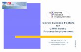 Seven Success Factors for CMMI based Process Improvement · for CMMI based Process Improvement Orhan KALAYCI ... - CEP CMMI - CMMI Süreç ... Seven Success Factors for CMMI based