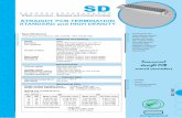 SD - Amphenol Infocom Straight-pcb.pdf · SD CHARACTERISTICS DESCRIPTION APPLICATIONS D'Sub connectors - Stamped and Formed Contacts SD / E6 STRAIGHT PCB TERMINATION STANDARD and