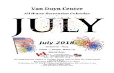 vanduyncenter.com  · Web viewVan Duyn Center. All House Recreation Calendar. July 2018. Birthstone – Ruby. Flower – Larkspur, Water Lily. Special Days: July 1 – Canada Day.