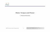 Motor Torque and Power - University of California, Irvine · Motor Torque and Power J. Michael McCarthy 2009 Formula Hybrid Engineering 1