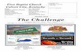 October 2016 The Challenge - Calvert First Baptist Church · The Challenge Our Mission: Encounter ... Polly Norwine (CCCC Room 110) Military Members Cory Joiner Ben Sewell Wes Dyson