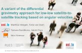 A variant of the differential gravimetry approach for low ... · A variant of the differential gravimetry approach for low-low satellite-to-satellite tracking based on angular velocities