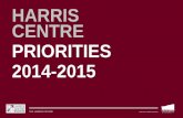 HARRIS CENTRE PRIORITIES 2014-2015 · HARRIS CENTRE . PRIORITIES . 2014-2015 . THE HARRIS CENTRE . ... • Employ interns ( MASP, etc.) • Launch David Curran Award in Regional Development