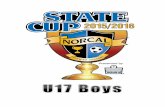U17 Boys State Cup Home - files.ctctcdn.comfiles.ctctcdn.com/7a250c2c201/92d47529-a617-4893-ab34-c2c360bb647d.pdf · U17 BOYS STATE CUP Sac United MCFC Salinas 1 Cap FC 2 Cap FC Odyssey