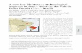 A new late Pleistocene archaeological sequence in South ... · A new late Pleistocene archaeological sequence in South ... 10 Instituto Goiano de Pr´e-Hist ´oria e Antropologia,