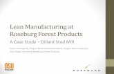 Lean Manufacturing at Roseburg Forest Products - PTF BPIptfbpi.org/Presentations/ScottLeavengood_Lean Manufacturing at... · Lean Manufacturing at Roseburg Forest Products A Case