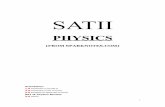 Introduction to SAT II Physics II Physics.pdf · SATII PHYSICS (FROM SPARKNOTES.COM) Orientation 1.0 Introduction to the SAT II 2.0 Introduction to SAT II Physics 3.0 Strategies for