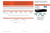 Features - recom-power.com · EN61000-4-11:2004+A1:2017, Criteria C Limits of Voltage Fluctuations & Flicker EN61000-3-3:2013. AC/C Conerter