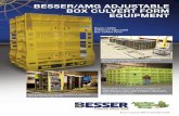 BESSER/AMG ADJUSTABLE BOX CULVERT FORM EQUIPMENT · gasket box culvert joint rings available in North America today. The Besser/AMG steel casting has twice the strength of a conventional