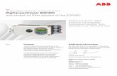 Instrument air filter system of the EDP300 Digital positioner EDP300 · 2018-11-16 · 600 6122 m bH en sitioners 6000 Reliable and efficient digital grated ... Microsoft Word - IB_POSITIONER_AIRFILTER_EDP300_EN_B.docx