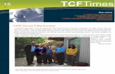 ISSUE TCF - The Children's Foundation · Two Day CPI Training Thursday & Friday, June 19 & 20 One Day Refresher CPI Training Thursday, July 3 @ Vancouver office TCFTimes CARF Survey