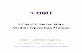 VCM-CF Series Voice Module Operating Manual - hmt.com.t · 123 Parallel BCD [X0 - X7] X8 - X31-- ... VCM-CF Series Voice Module Operating Manual . VCM-CF Series Voice Module Operating
