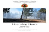 Board of Forestry and Fire Protectionbofdata.fire.ca.gov/.../2018ln/licensing_news_summer_2018.pdf · matt.dias@bof.ca.gov Edith Hannigan Associate Government Program ... Sonoma and