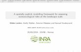 Aspatiallyexplicitmodellingframeworkforassessing ... · INRA IGEPP, BioSP & Eco-Innov units 25/05/2016-SSIAB-Rennes Context Landscape simulations Pollen dispersal Spatial risk evaluation