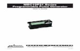 MBC10P31 Series Programmable Pulse Generator · 0101 August 01 MBC10P31 Series Programmable Pulse Generator User’s Guide 4985 E. Landon Drive Anaheim, CA 92807 e-mail: info@anaheimautomation.com