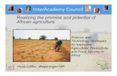 Realizing the promise and potential of African agriculture · Realizing the promise and potential of African agriculture Science and ... Avílio Antonio Franco Oron Gideon Jikun Huang