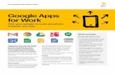 Google Apps for Work - Sprint Business · Google Apps for Work Free your people to work anywhere, anytime, any way. People have their own technology preferences. But when everyone