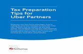 Tax Preparation Tips for Uber Partners - Intuit .Tax Preparation Tips for Uber Partners 4 Getting