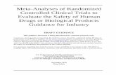 Guidance for Industry Meta-Analyses of Randomized ... · Meta-Analyses of Randomized Controlled Clinical Trials to Evaluate the Safety of Human Drugs or Biological Products Guidance